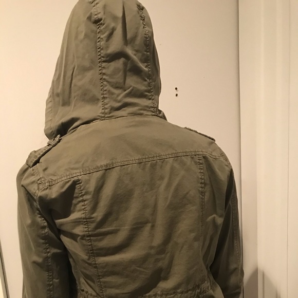 Army green studded jacket - Picture 2 of 3